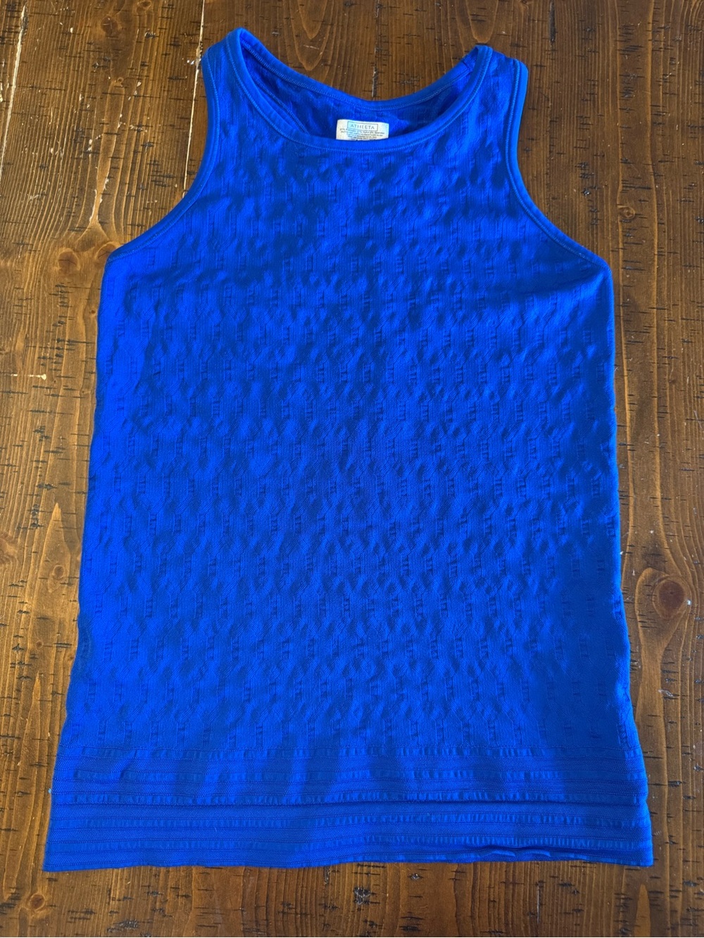 Athleta Racerback Tank Top Workout Athletic Yoga Royal Blue Sz Large EUC